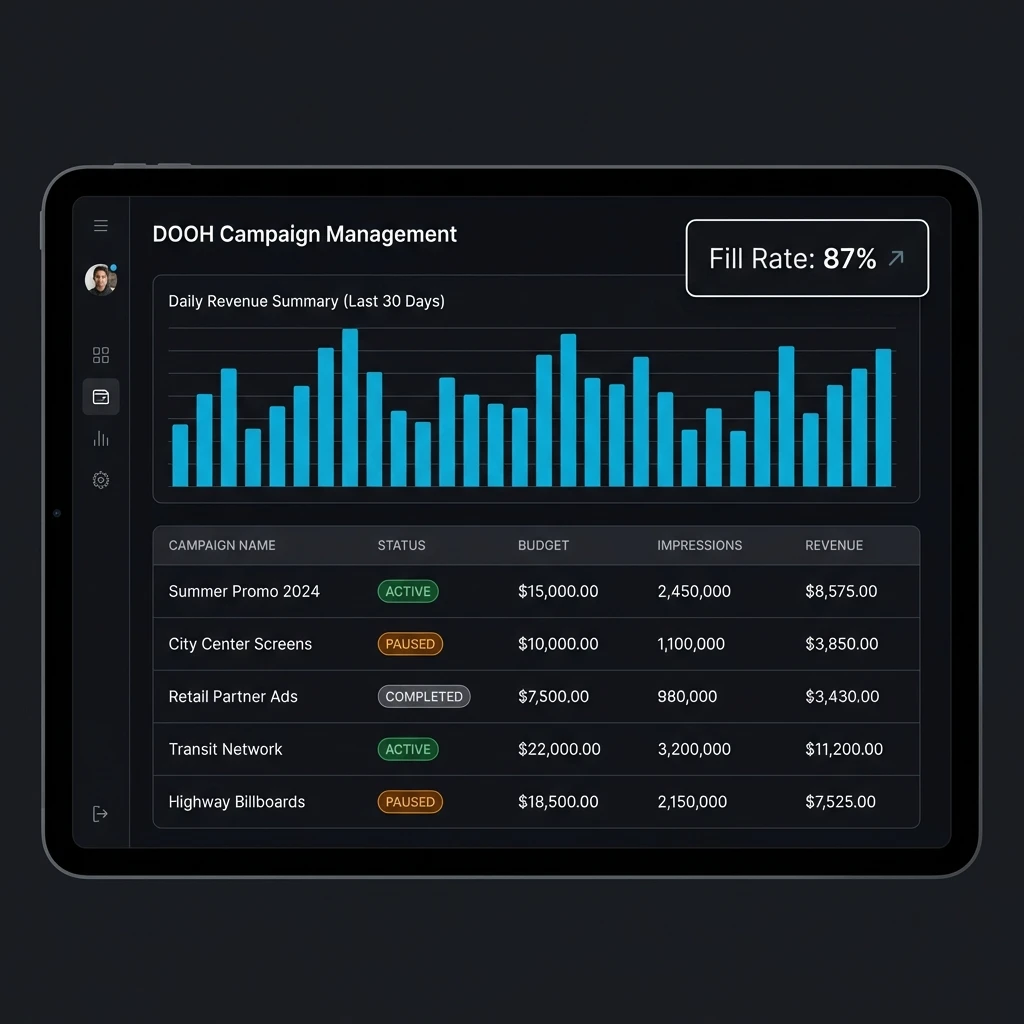 DOOH-Management — UIOS Dashboard Modul