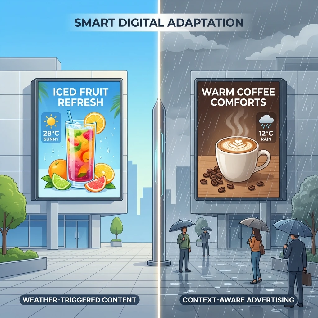 Contextual DOOH-Werbeformat